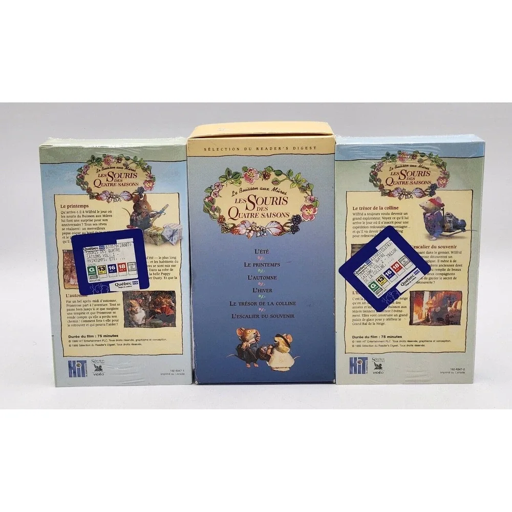 Les Souris des Quatre Saisons – Le Buisson aux Mûres – VHS FR – Readers Digest - Picture 5 of 5